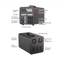 1000W Portable Power Station with 200w Solar panel product image 3