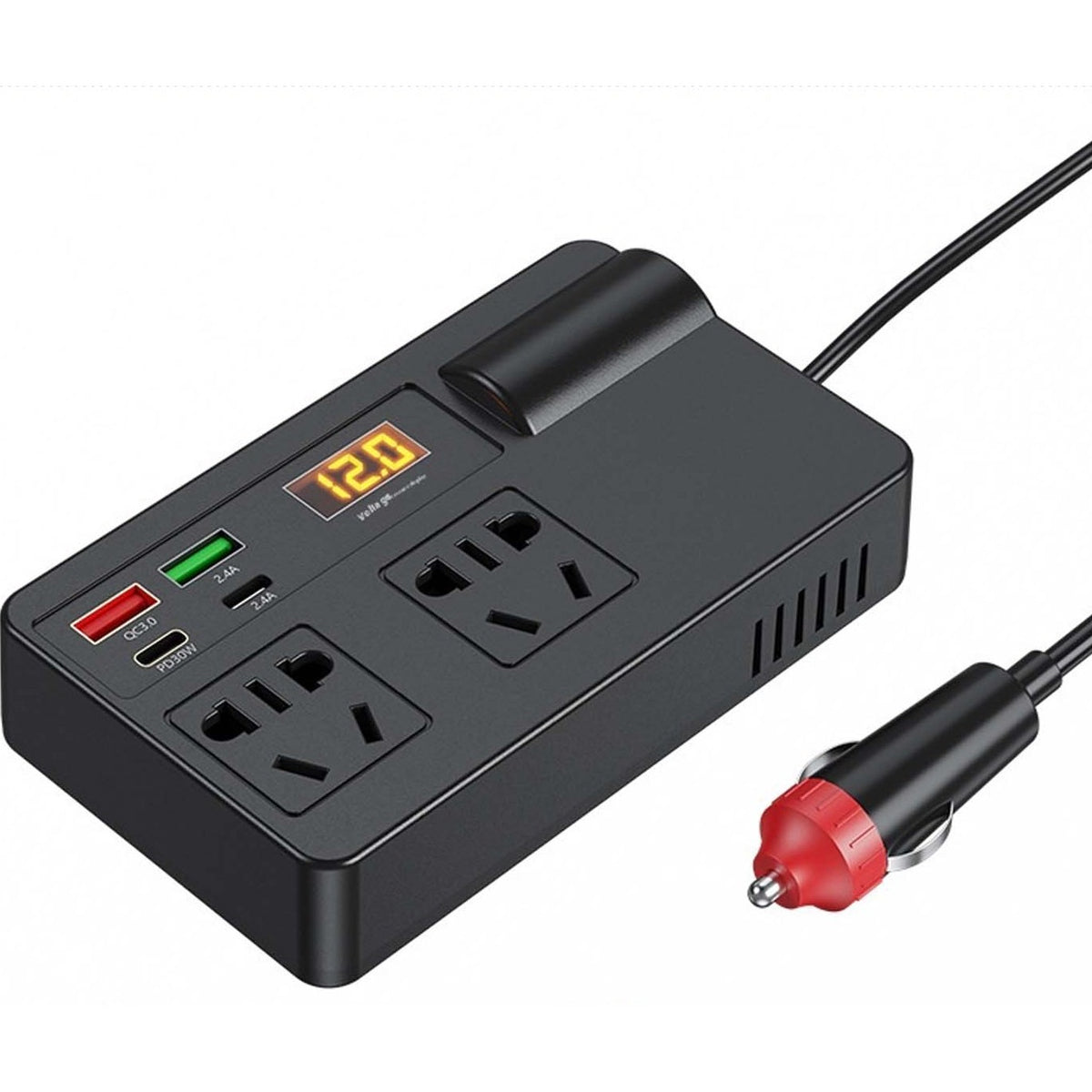 12:24V Car Inverter with Dual 200W USA output