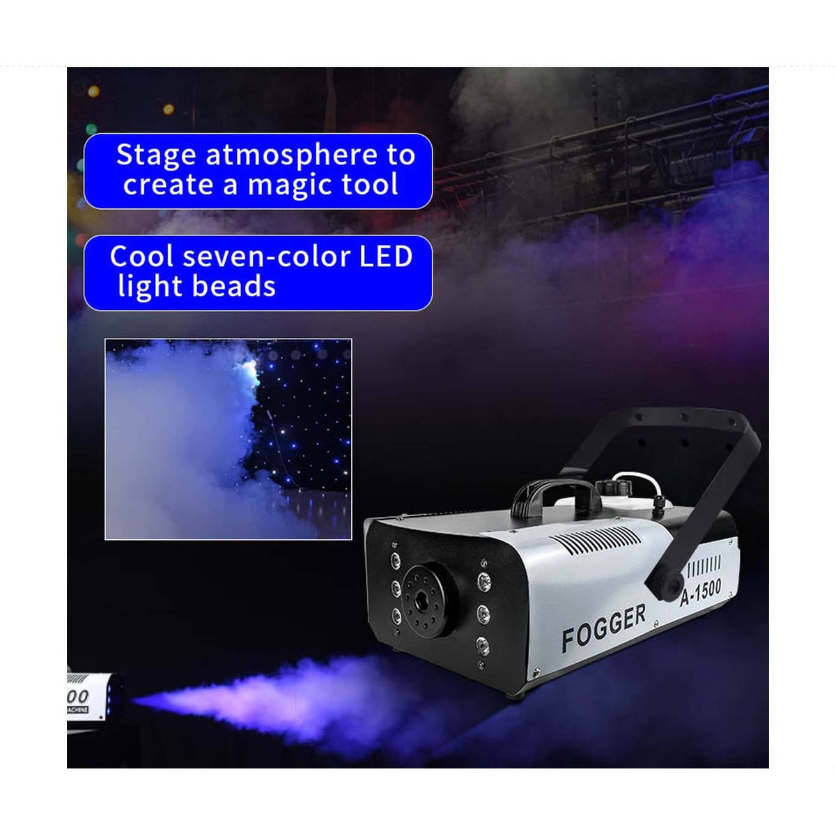1500W Dual Control Smoke Spray Machine