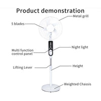 18" Solar Fan with 2 Bulb product image 3
