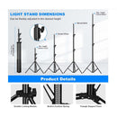 2.8M Adjustable Photography Aluminum Light Stand image 3