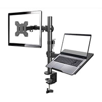 2 in 1 Adjustable Dual Monitor Stand Arms With Laptop Tray product image 1