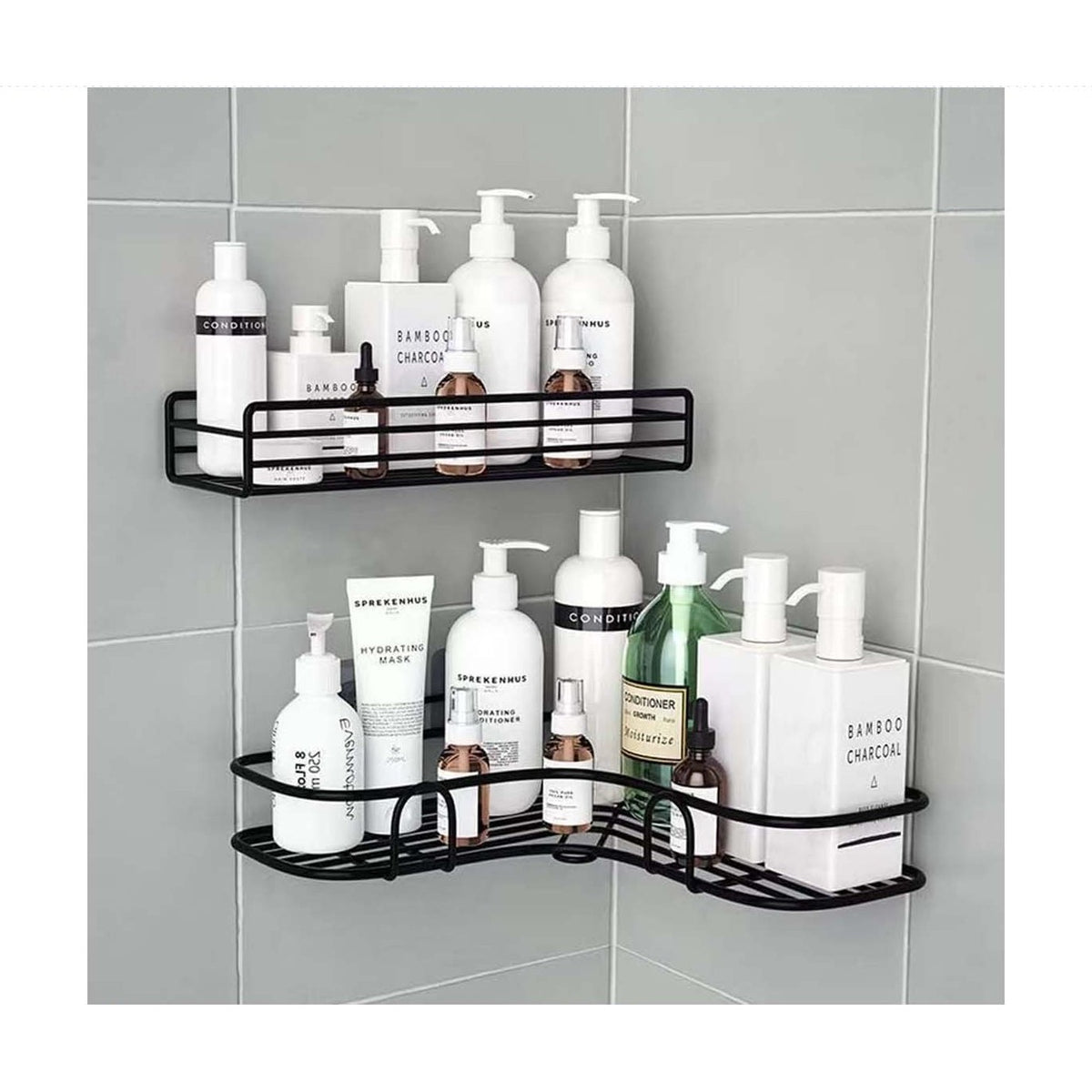 2 Pack Corner Shower Caddy, Bathroom Storage Organizer