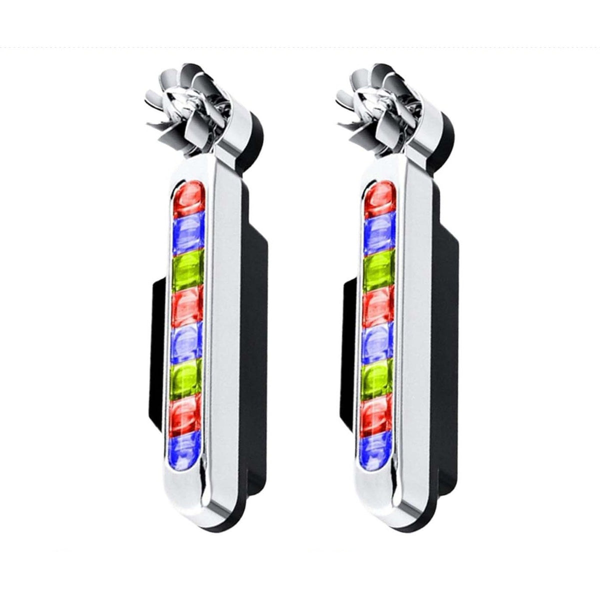 2 Pcs LED Wind Powered Vehicle Lights