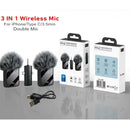 3 in 1 Noise Cancellation Wireless Mic product image 3