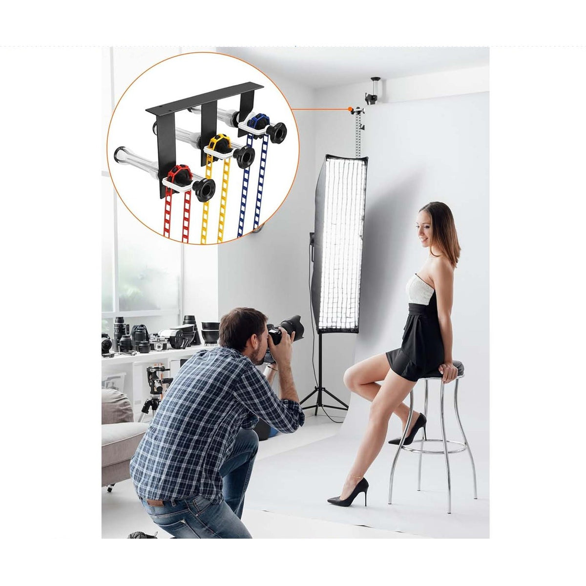 3 Photo Background Wall & Ceiling Mount