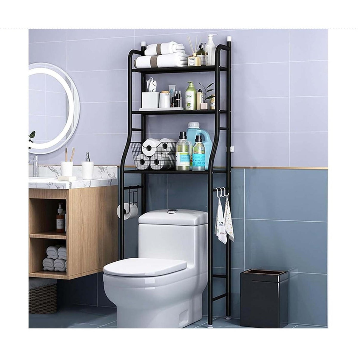 3-Shelf Over The Toilet Storage Rack
