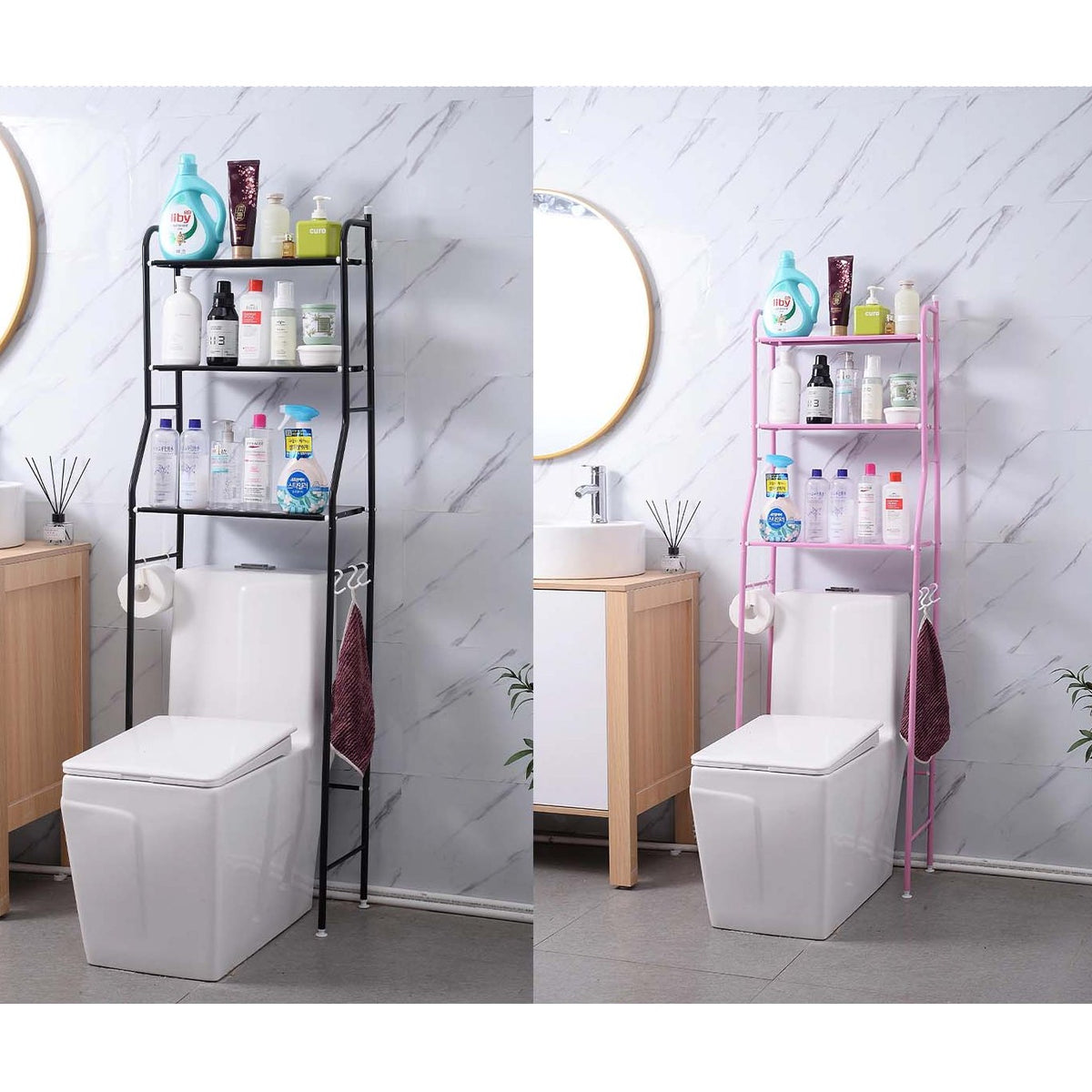 3-Shelf Over The Toilet Storage Rack