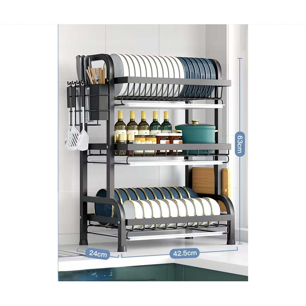 3-Tier Kitchen Dish Rack Organizers