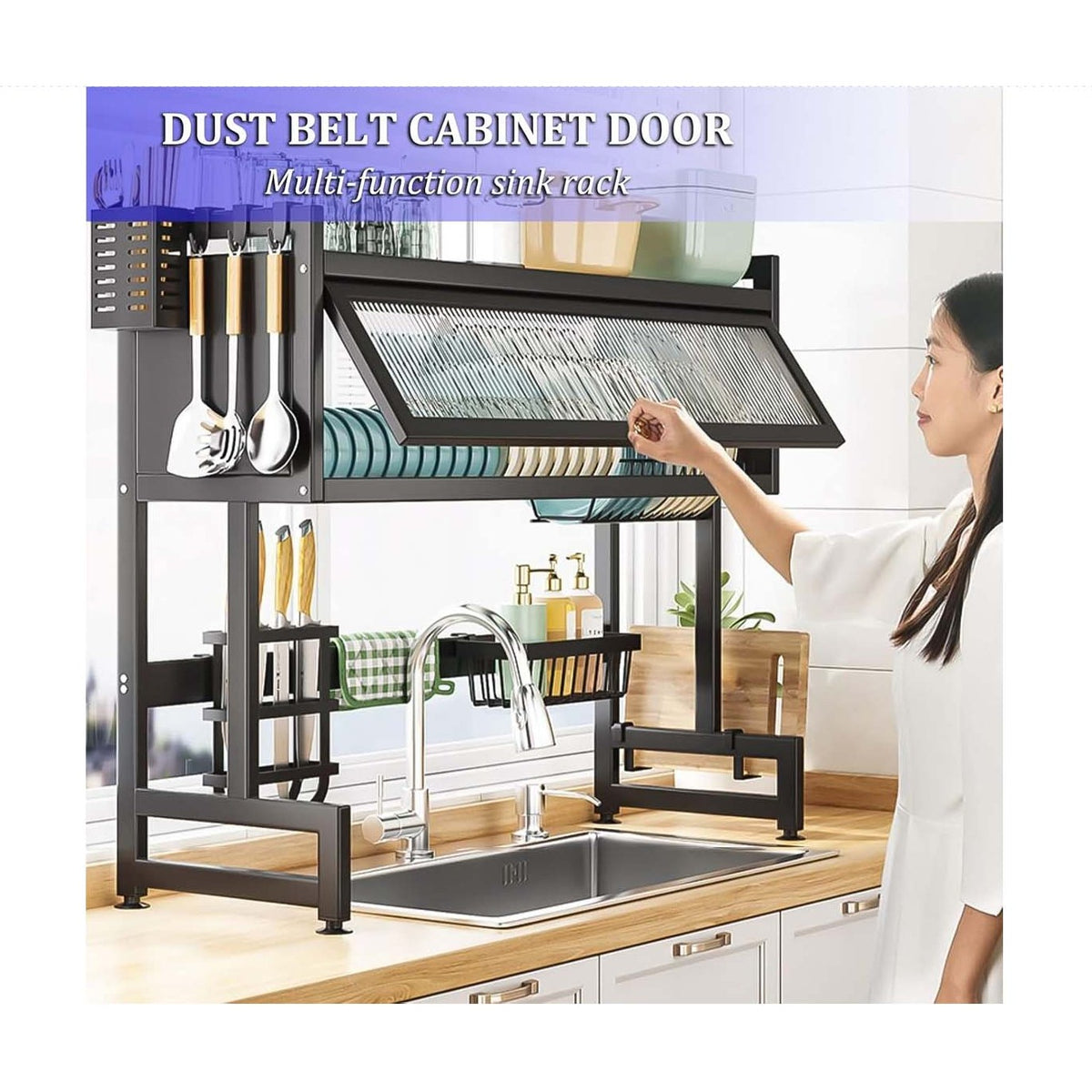 3-Tier Over Sink Storage, Drying Rack Organizer