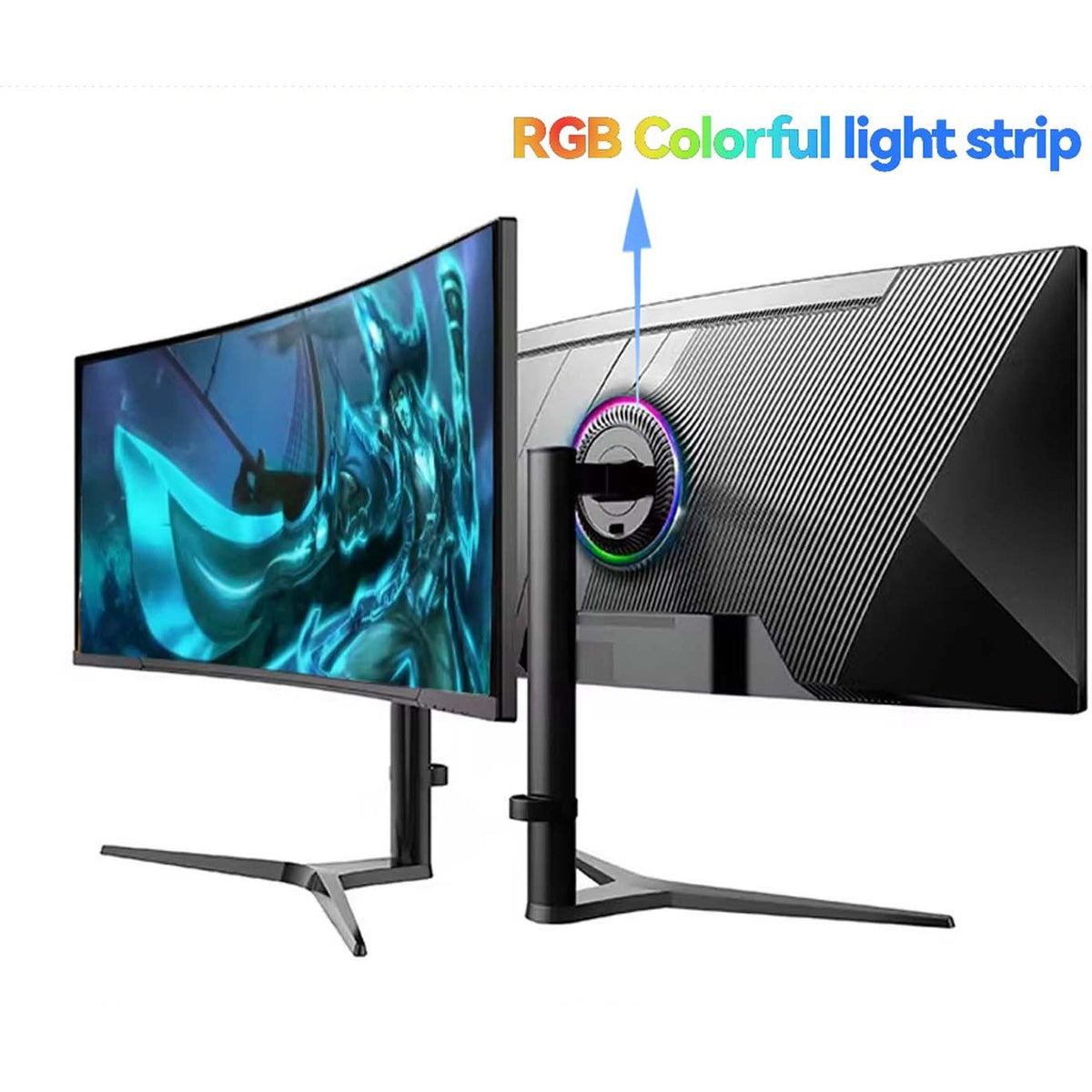 34 Inch 4k165hz Curved Flat Screen LED Gaming Monitor