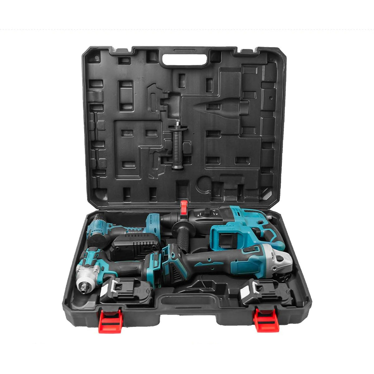 4 in 1 Rechargeable Professional Impact Drill with 3 Batteries