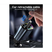 4-in-1 Retractable Car Charger LED Starlight PD 120W product image 2