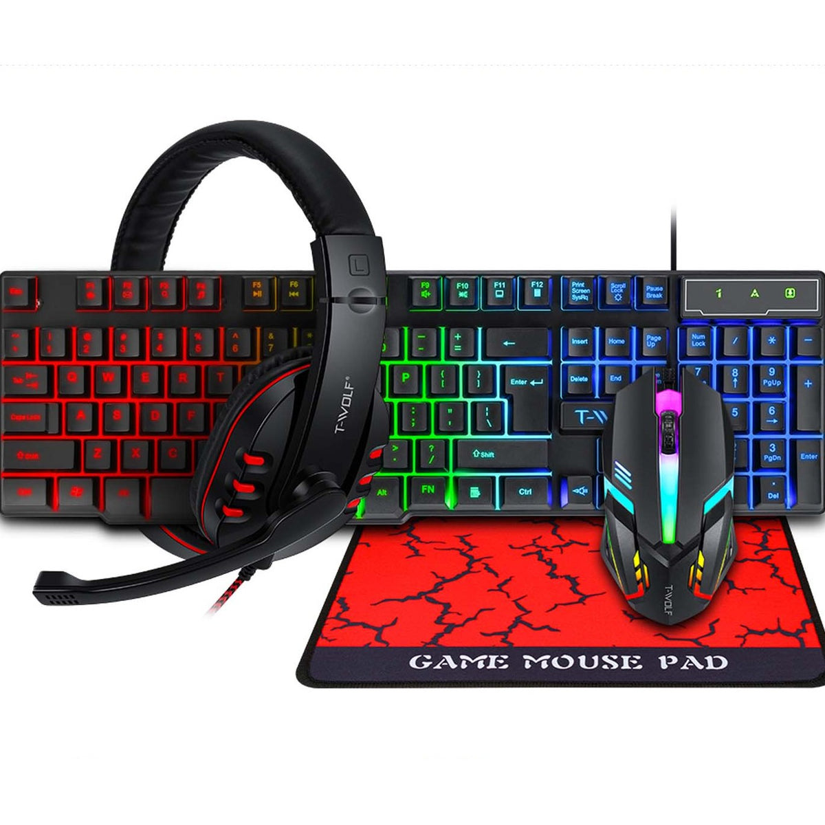 4 in 1 RGB Gaming keyboard Combo