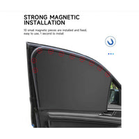4pcs Magnetism Car Side Window Sun Shades Privacy Curtains product image 2