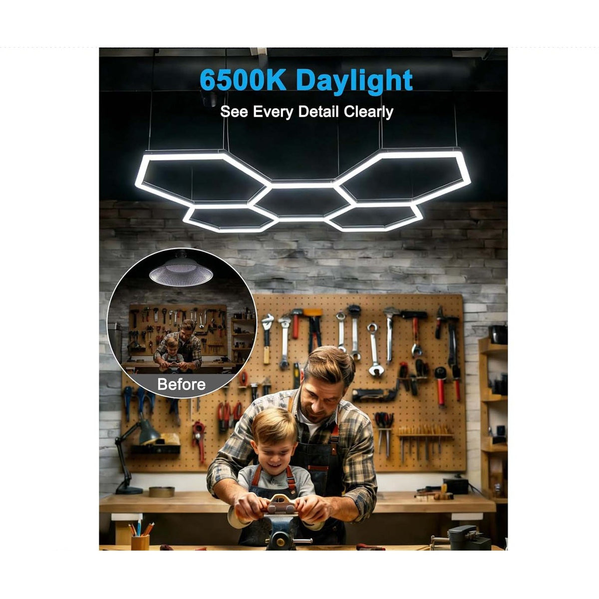 5 Hexagon LED Ceiling LED Light