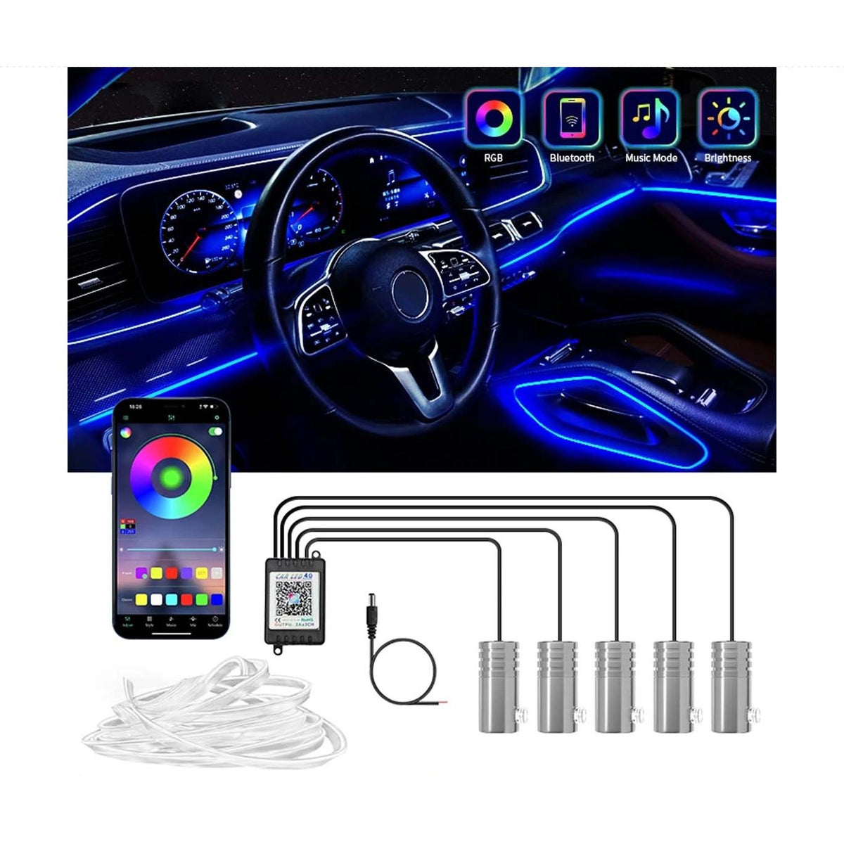 5 in 1 LED Interior Ambient Light
