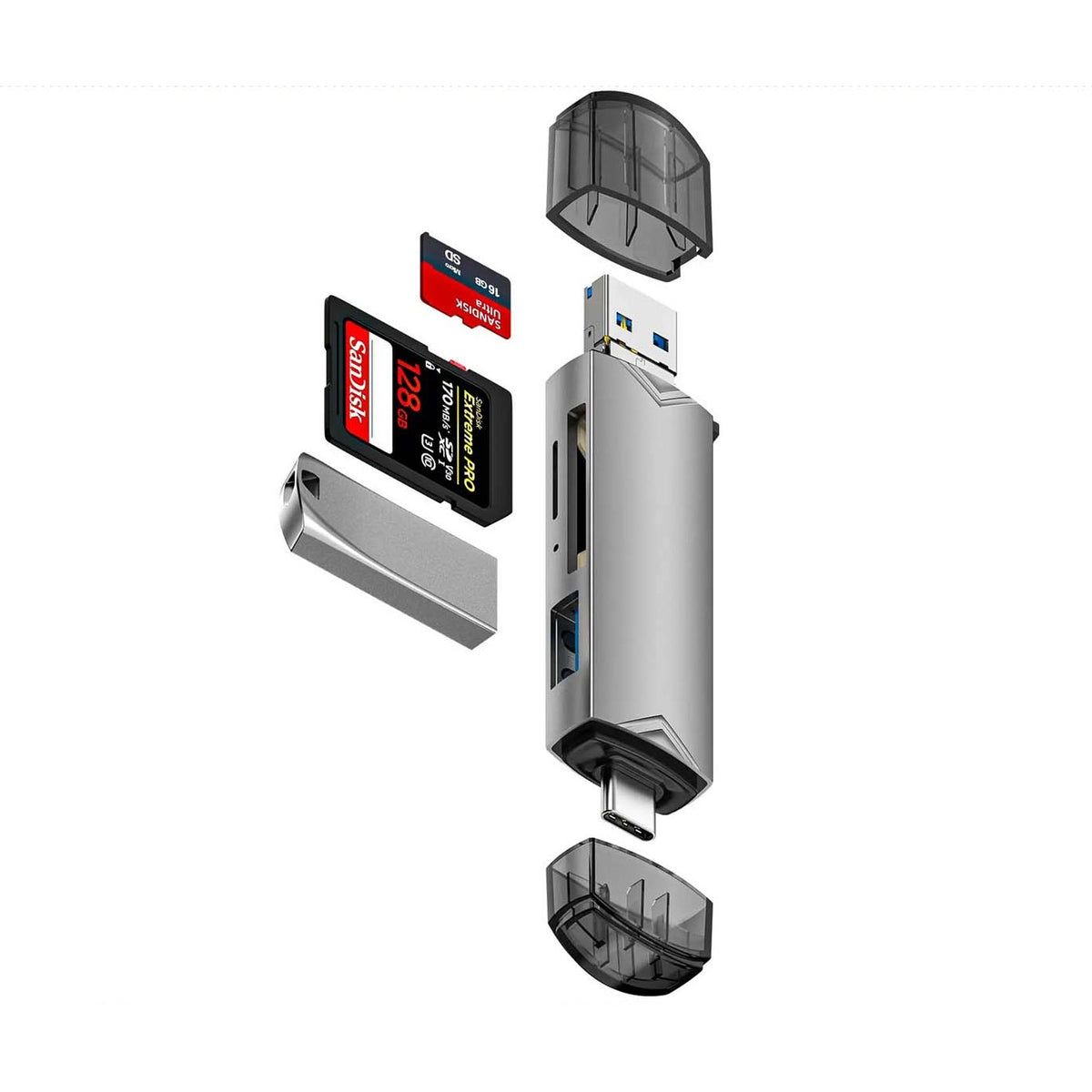 6 in 1 Multi-Function Card Reader
