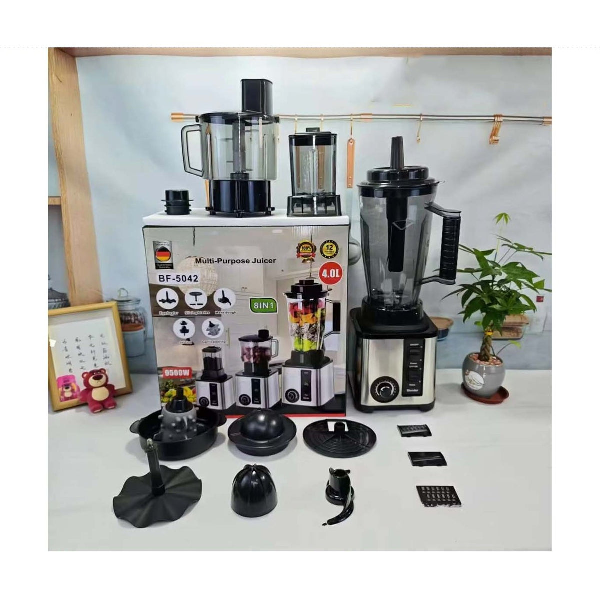 8-in-1 Heavy Duty Multi-Purpose Juicer Blender