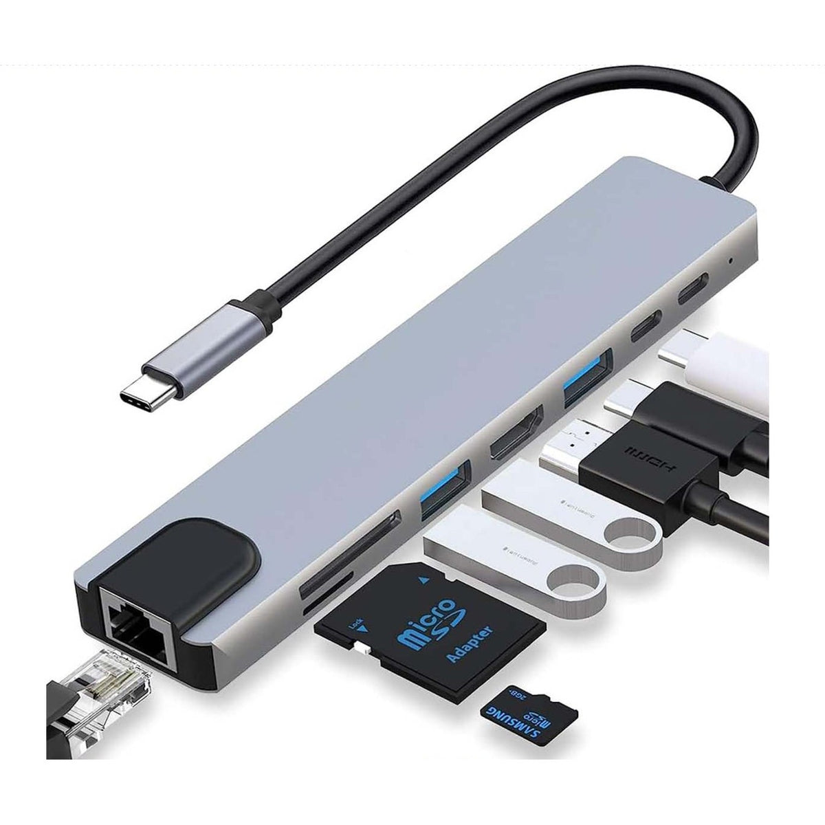 8 in 1 USB C Hub