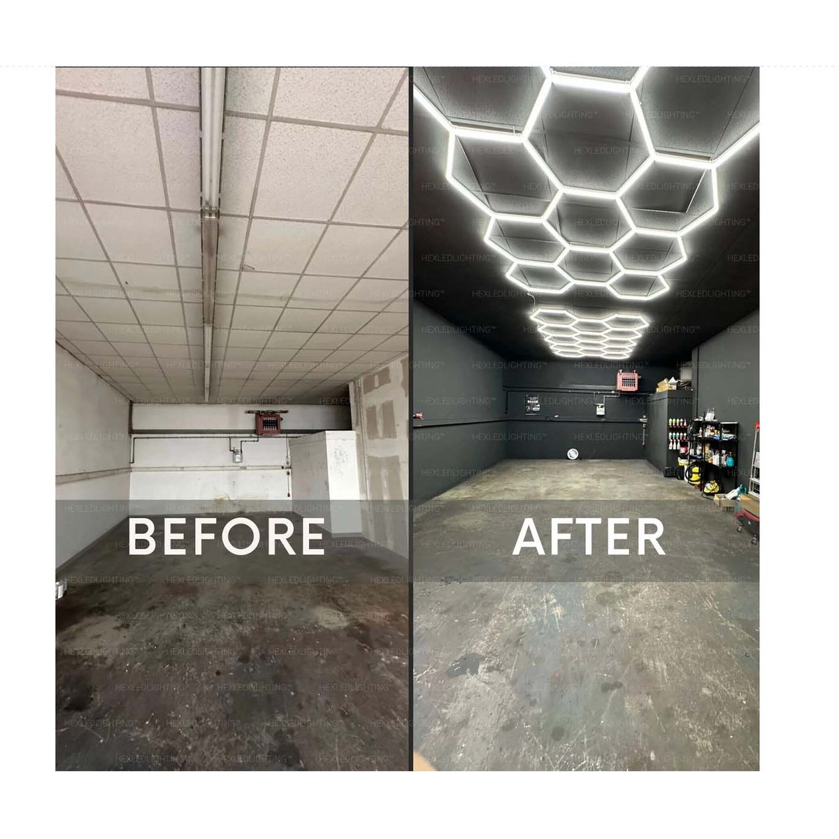 9 Hexagon LED Ceiling LED Light