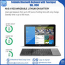 Foldable Bluetooth Keyboard with Touchpad