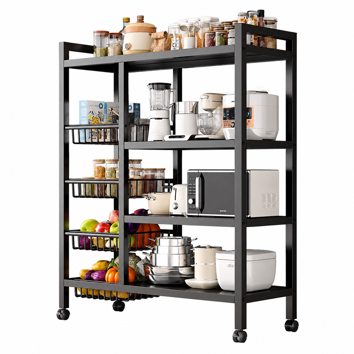 4-Tier Kitchen Storage Shelf Rack Organizer